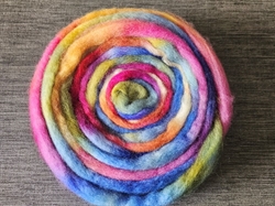 Corriedale tops  nr 4 Håndfarvet 100 gr