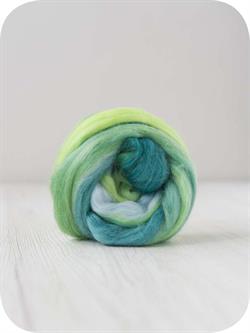 super merino flerfarvet  lime grøn