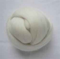 167- Merino karteflor kæmmet - natur hvid 1 KG