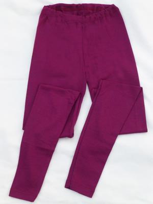 Leggins uld-silke meleret lyng